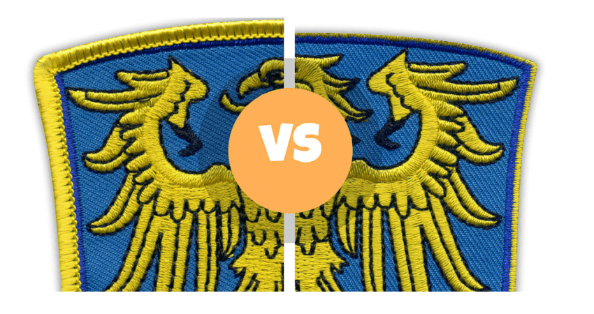 Hotcut and Merrow Border Guidance for embroidery patches