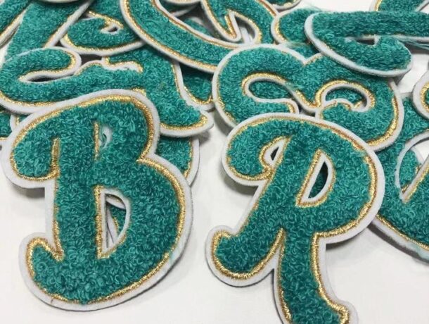 Premium chenille patch by Patchefy with thick textured letters and vibrant border