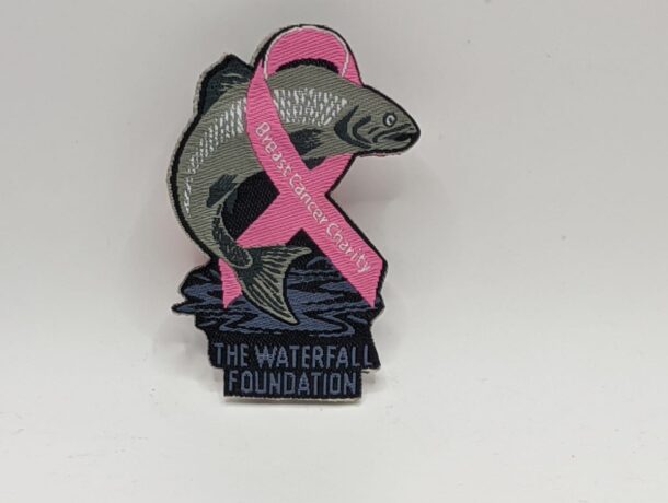 Custom woven patch and label by Patchefy with fine detail and smooth texture for apparel branding